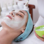 Beauty Center - Lady having a facial